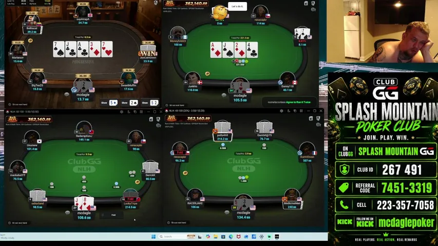 mcdaglepoker playing Poker - Live Casino Stream