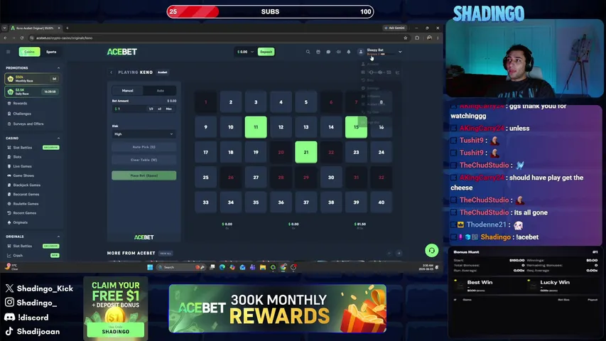 ACEBET GAMBA $150 HUNT | !TTS !Discord !Acebet !S