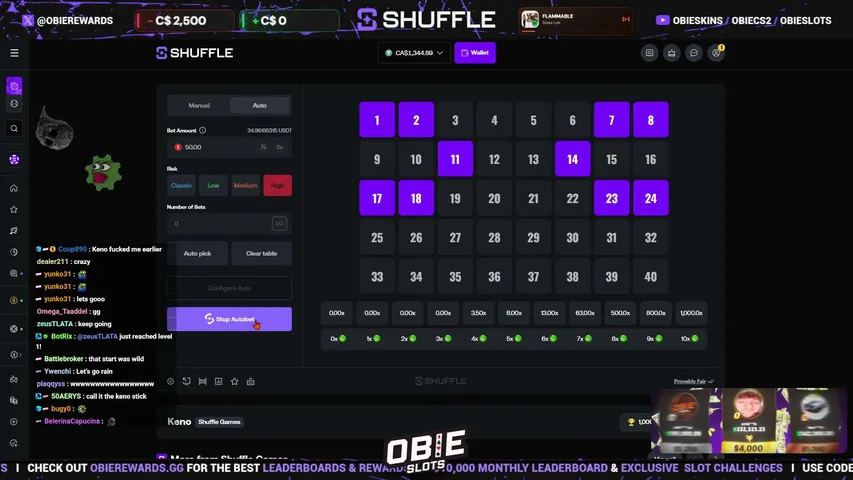 OBIESLOTS playing Slots & Casino - Live Casino Stream