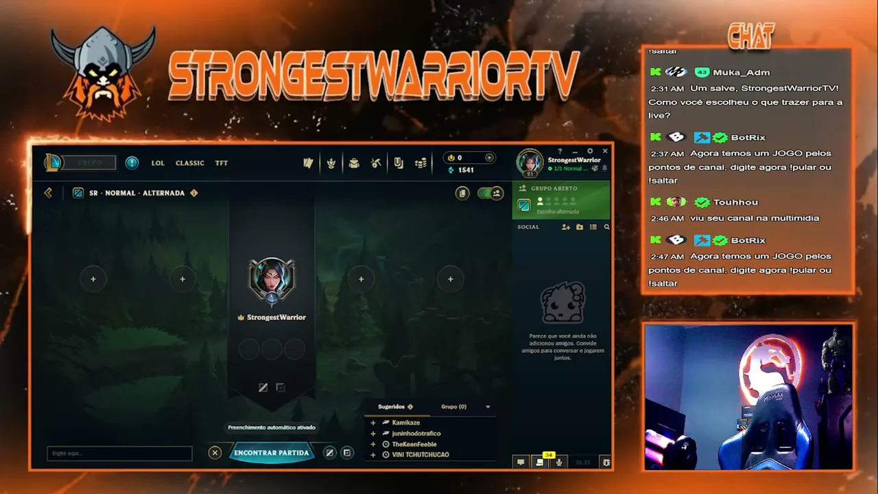 StrongestWarriorTV live stream