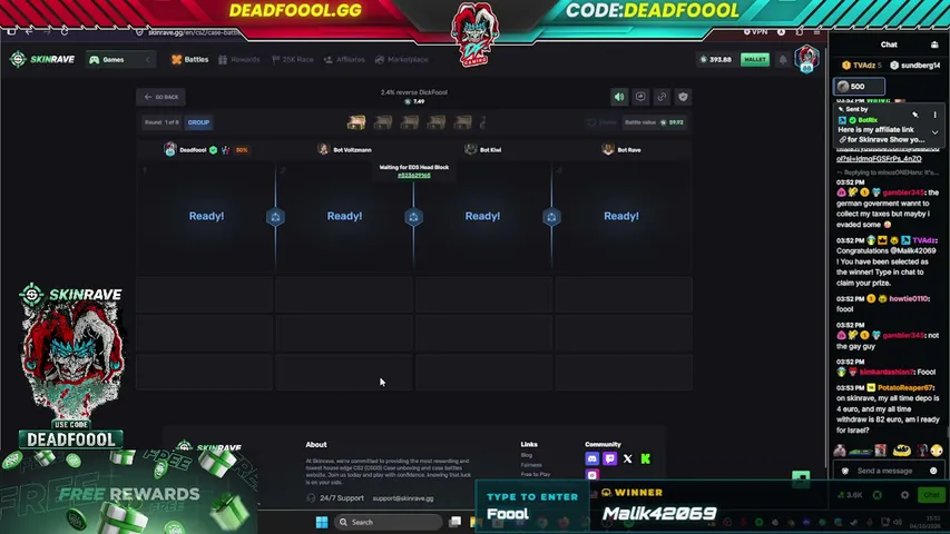 DeadFoool playing Slots & Casino - Live Casino Stream