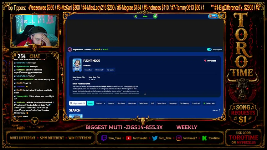 TOROTIME playing Slots & Casino - Live Casino Stream