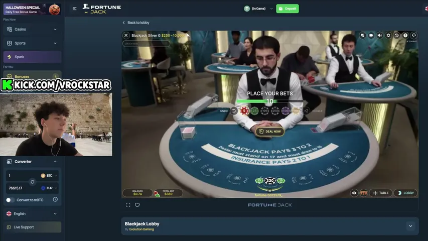 vrockstar playing Slots & Casino - Live Casino Stream