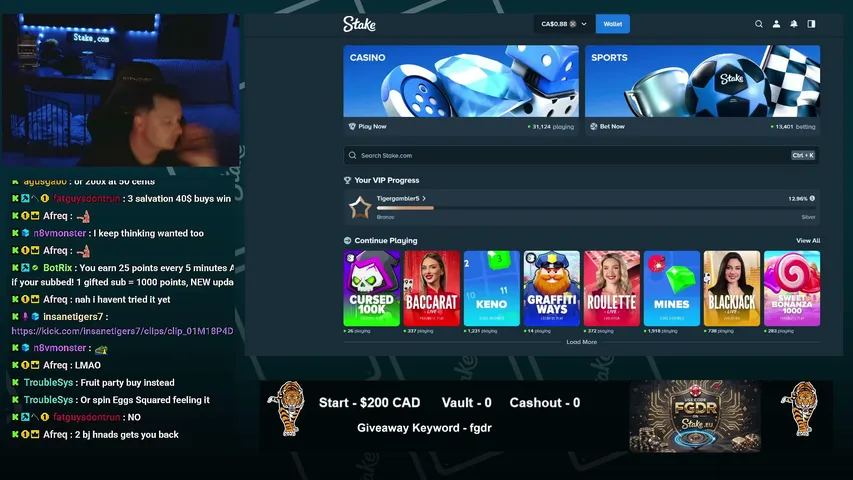 Code FGDR Stake.com >eu | Bonus Hunt $200 CAD Start | GTB | Giveaways