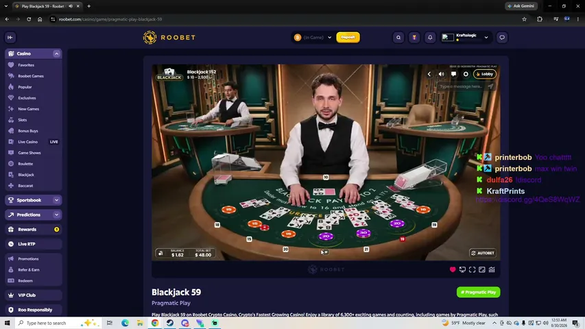 JUST RINSED AT CASINO, need sum (DISCORD+CALLS)