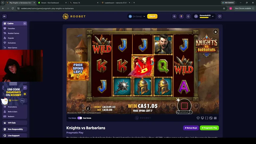 da_monks playing Slots & Casino - Live Casino Stream