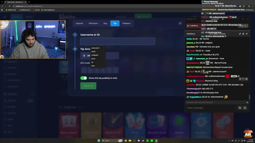 adinross live stream