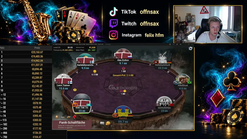 offnsax playing Counter-Strike 2 - Live Casino Stream