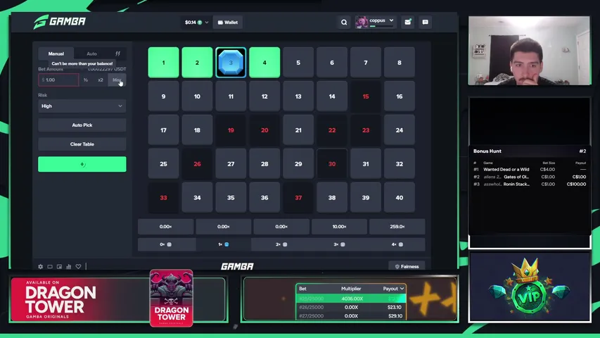 C0PPUS playing Slots & Casino - Live Casino Stream