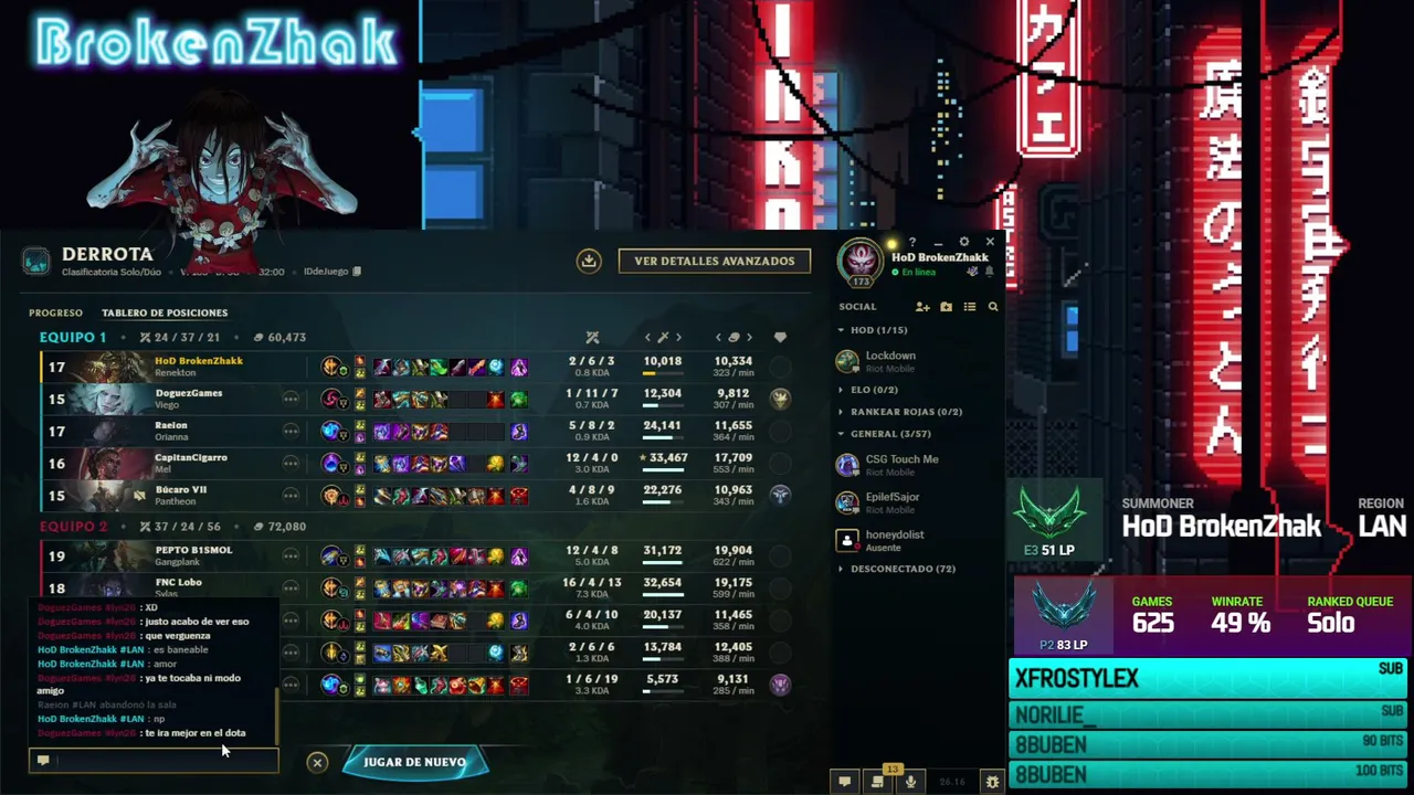 BrokenZhak live