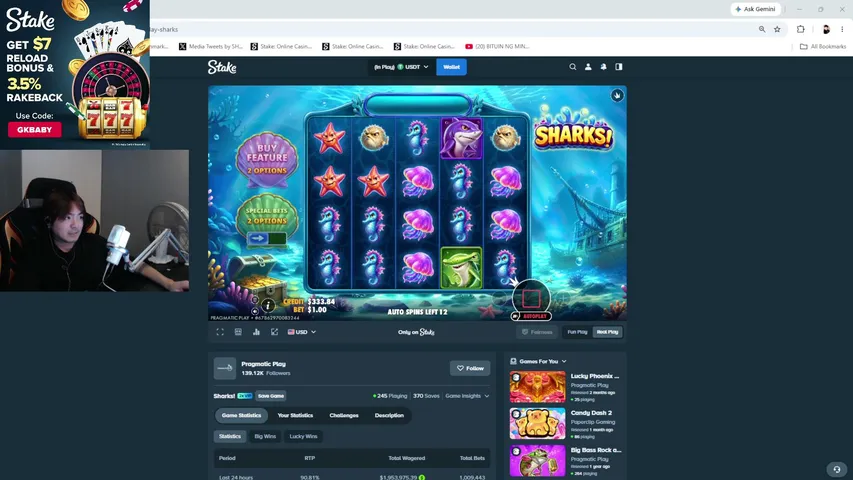 gkbaby playing Slots & Casino - Live Casino Stream