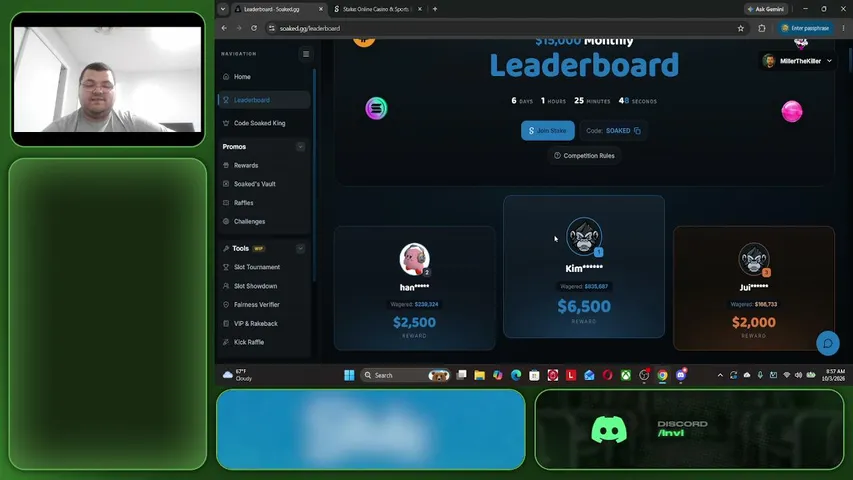 millerthekiller playing Slots & Casino - Live Casino Stream