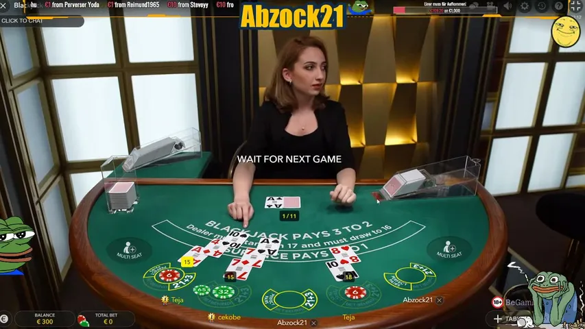 Blackjack !15€ Free 💸 |350% Bonus auf www.kingbonus21.com [VOD] Twitch: Abtekk21 Live
