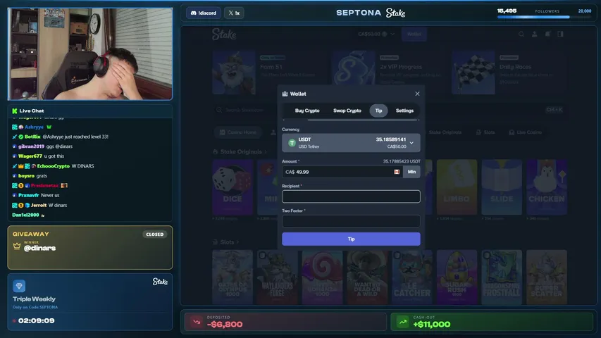 septona playing Slots & Casino - Live Casino Stream