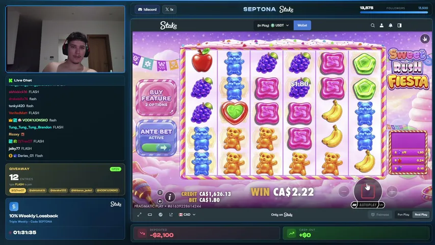 septona playing Slots & Casino - Live Casino Stream