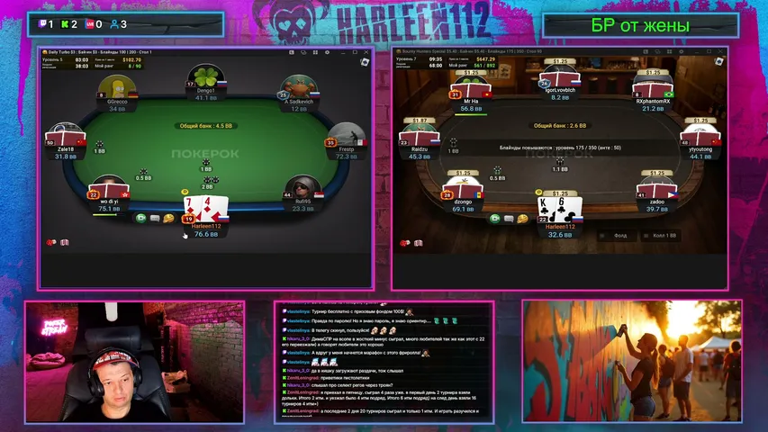 harleen112 playing Poker - Live Casino Stream