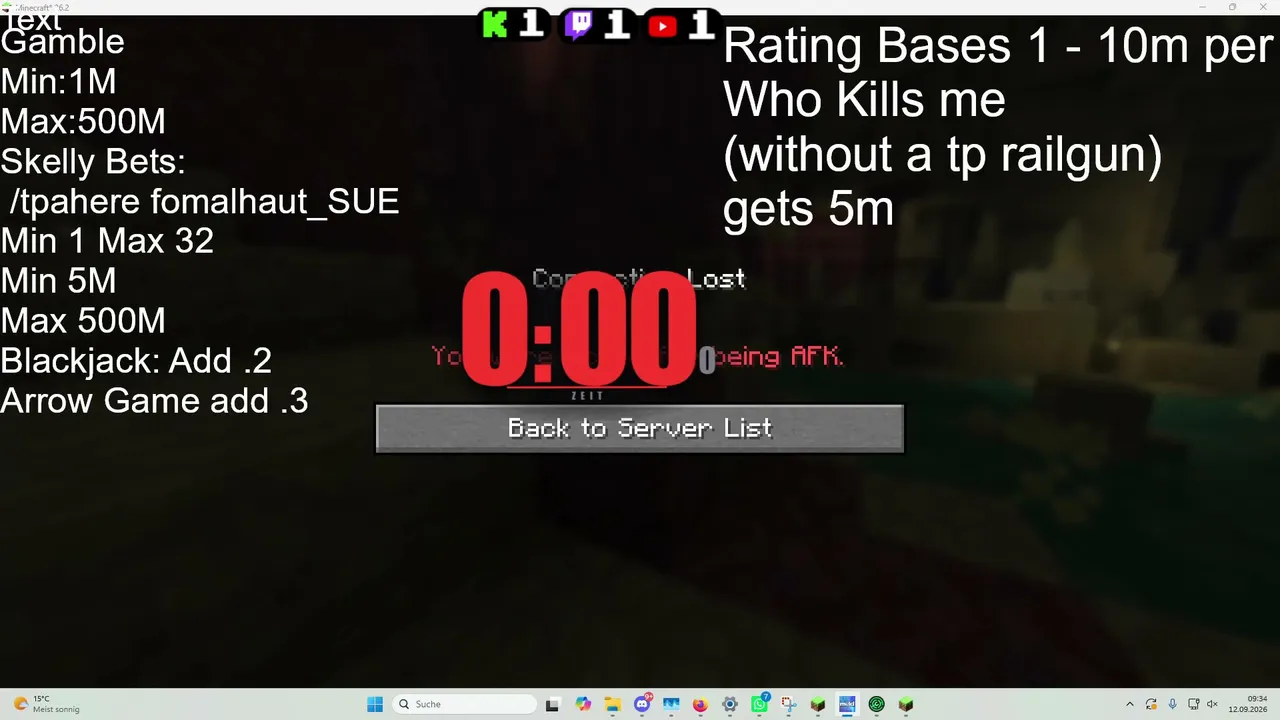 DonutSMP Base Ratings, Gambling, and auctions