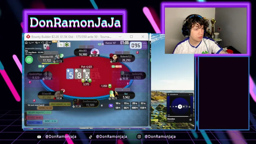 donramonjaja playing Poker - Live Casino Stream