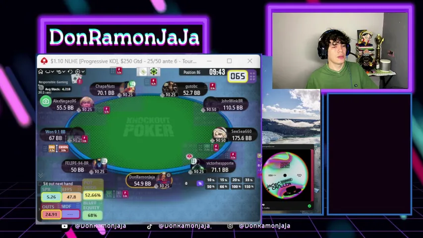 donramonjaja playing Poker - Live Casino Stream