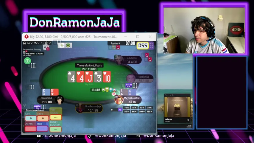 donramonjaja playing Poker - Live Casino Stream