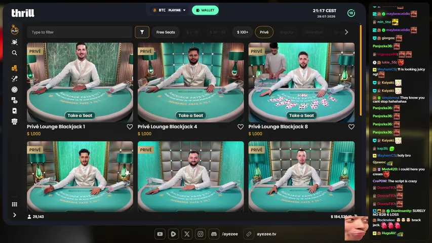 ayezee playing Slots & Casino - Live Casino Stream