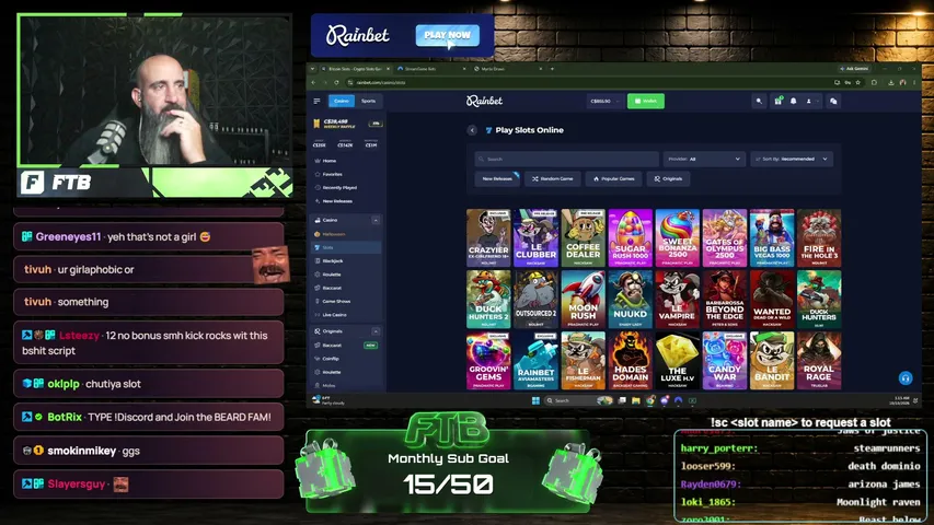 fearthebeardd playing Slots & Casino - Live Casino Stream
