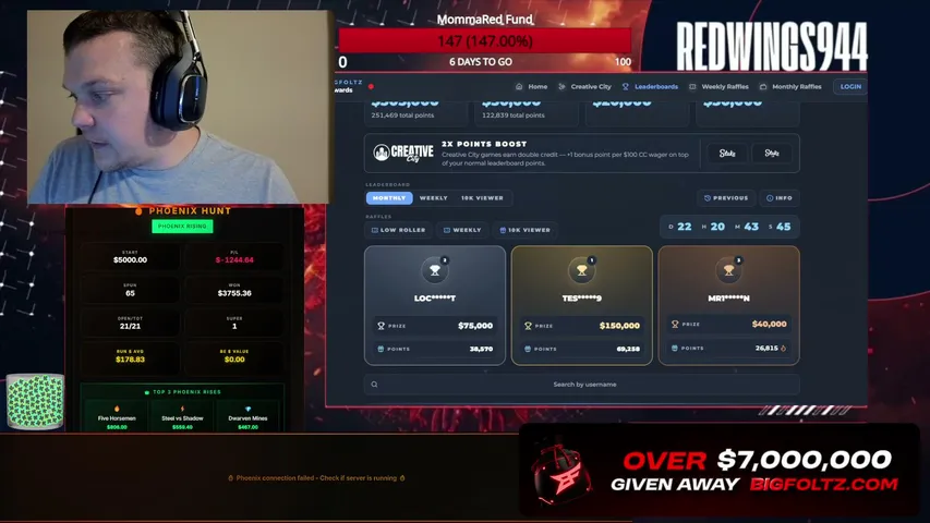 redwings944 playing Slots & Casino - Live Casino Stream