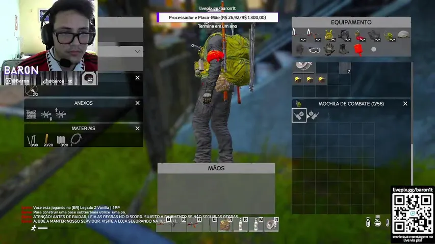 🔴LIVE ON🔴 Segundou na play de Andarilho !dc !insta !pix