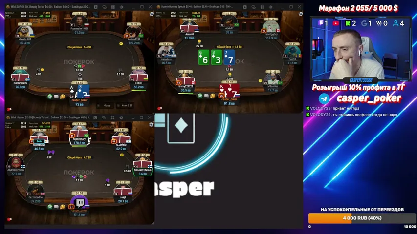 casper-poker1 playing Poker - Live Casino Stream