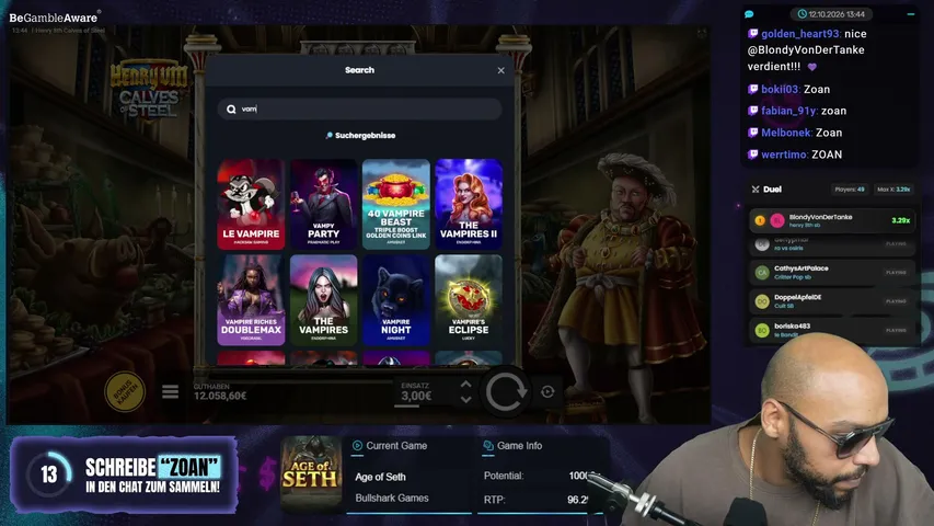 zoanzockt playing Slots & Casino - Live Casino Stream