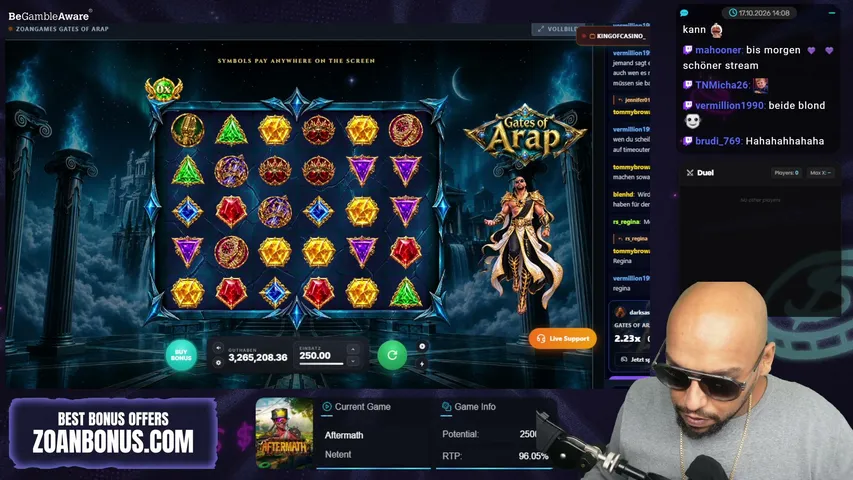 Arap & 25.000€ Viewer Bonushunt 😈🔥100 Freispiele ohne Einzahlung !Bonus 4000€ !Bundesliga