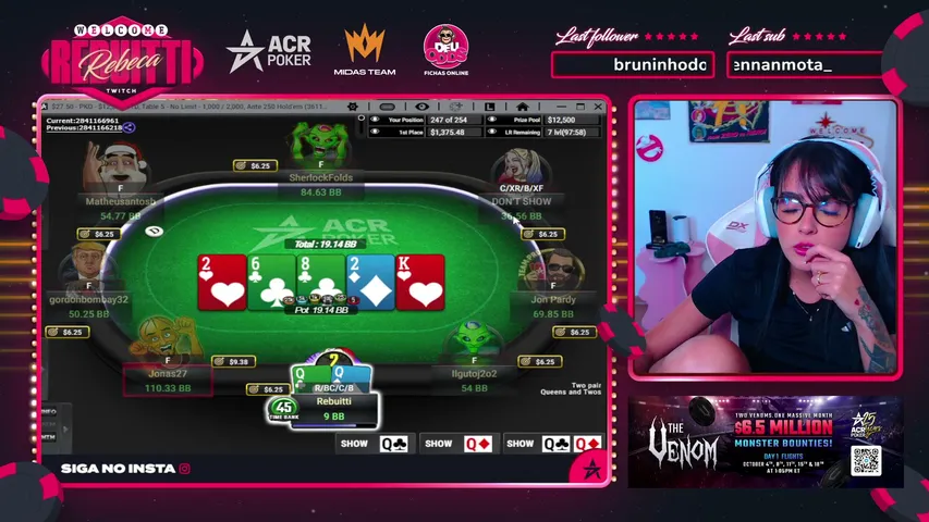 rebuitti playing Poker - Live Casino Stream