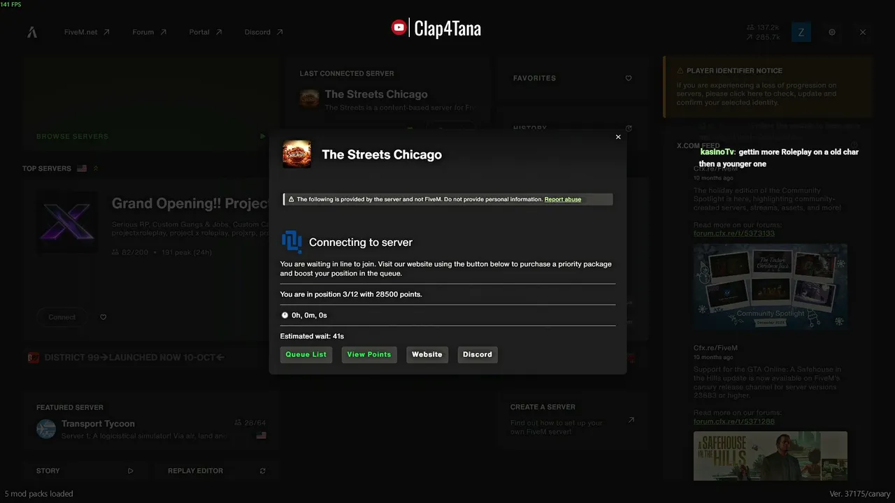 Clap4Tana live stream