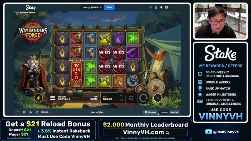 VinnyVH playing Slots & Casino - Live Casino Stream