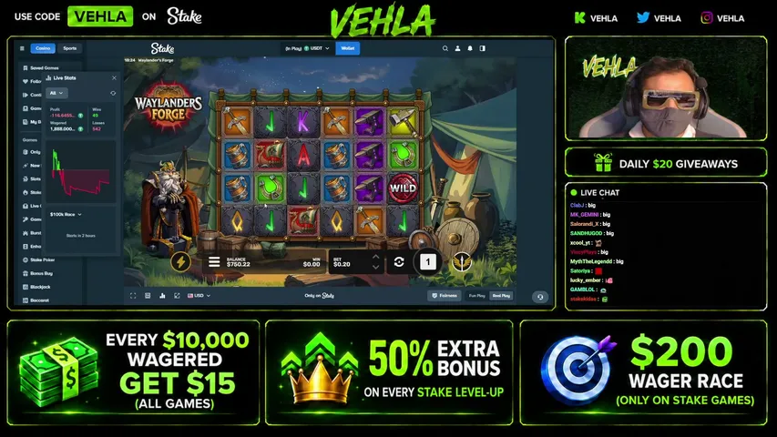 vehlaguys playing Slots & Casino - Live Casino Stream
