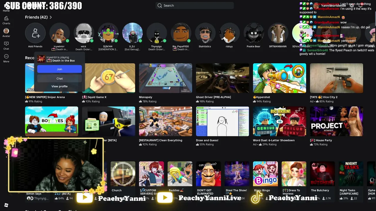 PeachyYanni live