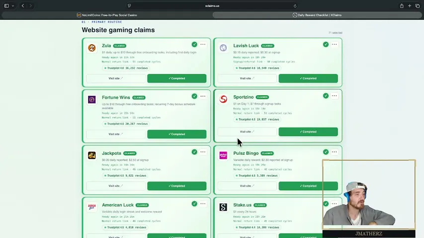 jmatherz playing Slots & Casino - Live Casino Stream