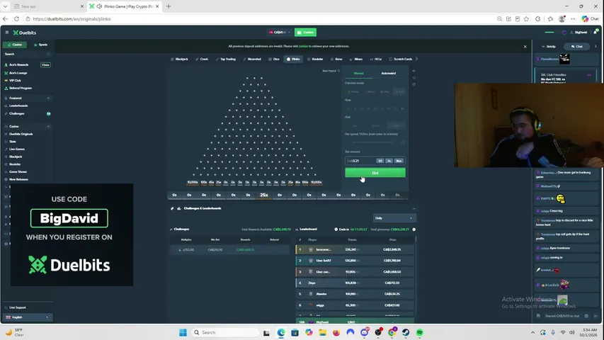 bigdavidytg playing Slots & Casino - Live Casino Stream