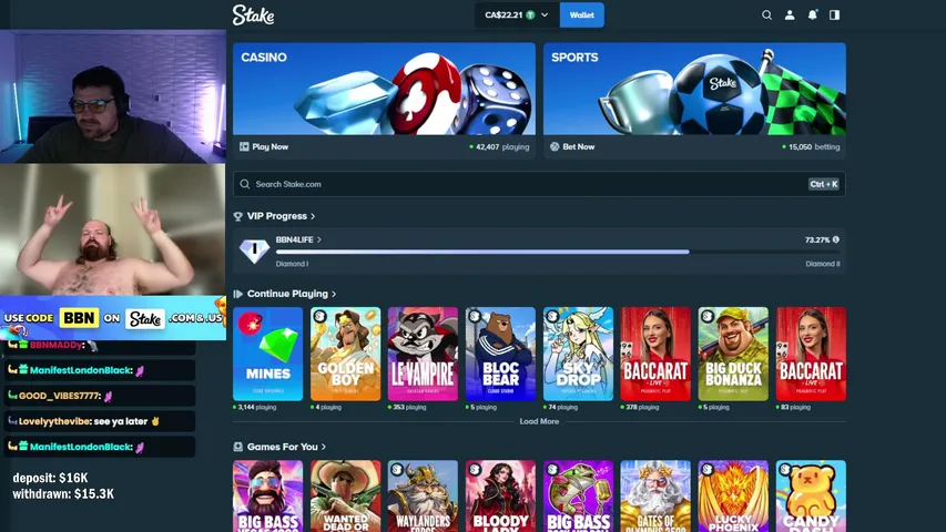 ThatsProfitBoys playing Slots & Casino - Live Casino Stream