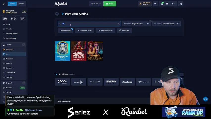 Seriez playing Slots & Casino - Live Casino Stream