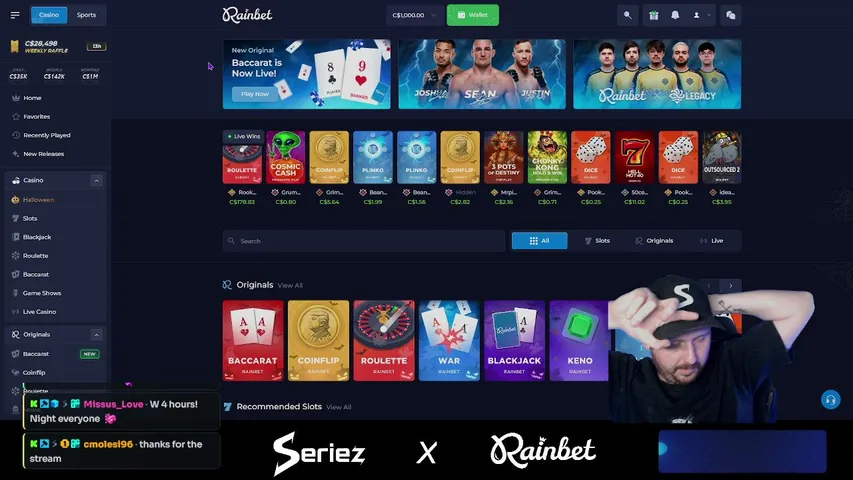 Seriez playing Slots & Casino - Live Casino Stream