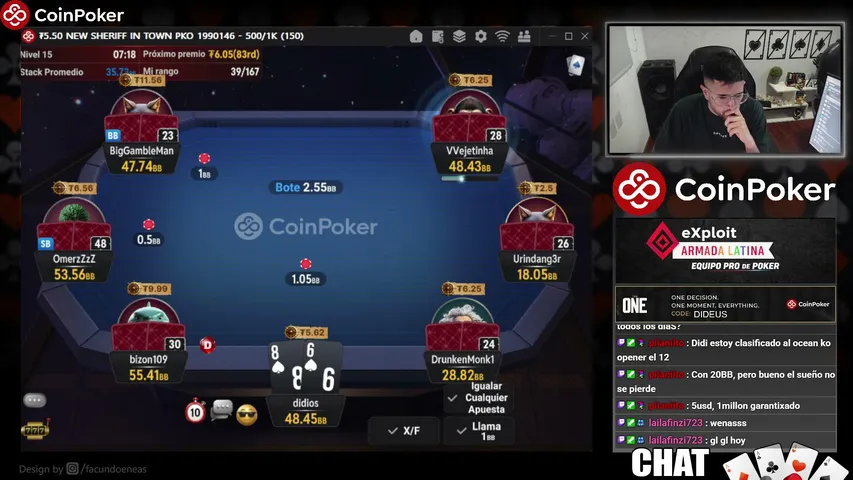 DideusPoker playing Poker - Live Casino Stream