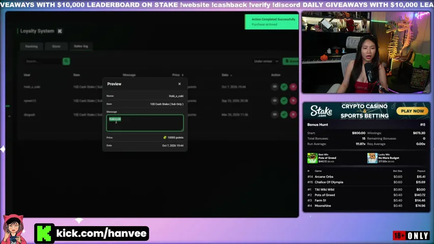hanvee playing Slots & Casino - Live Casino Stream