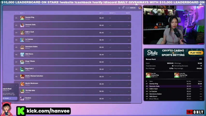 hanvee playing Slots & Casino - Live Casino Stream