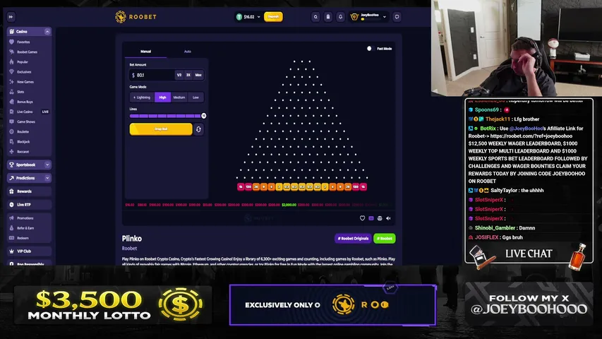 JoeyBooHoo playing Slots & Casino - Live Casino Stream