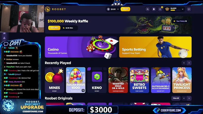 Bladds playing Slots & Casino - Live Casino Stream