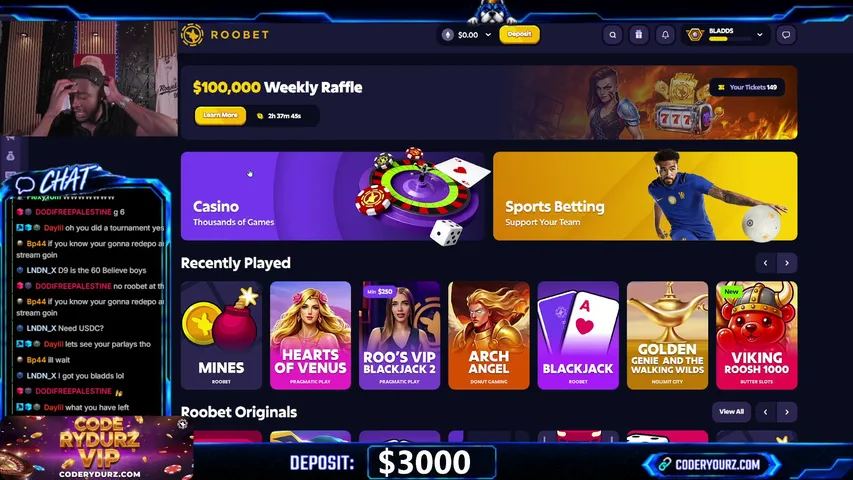 Bladds playing Slots & Casino - Live Casino Stream