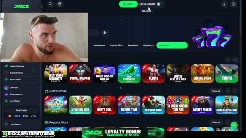 edmatthews playing Slots & Casino - Live Casino Stream
