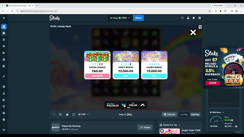 itsmelucio playing Slots & Casino - Live Casino Stream