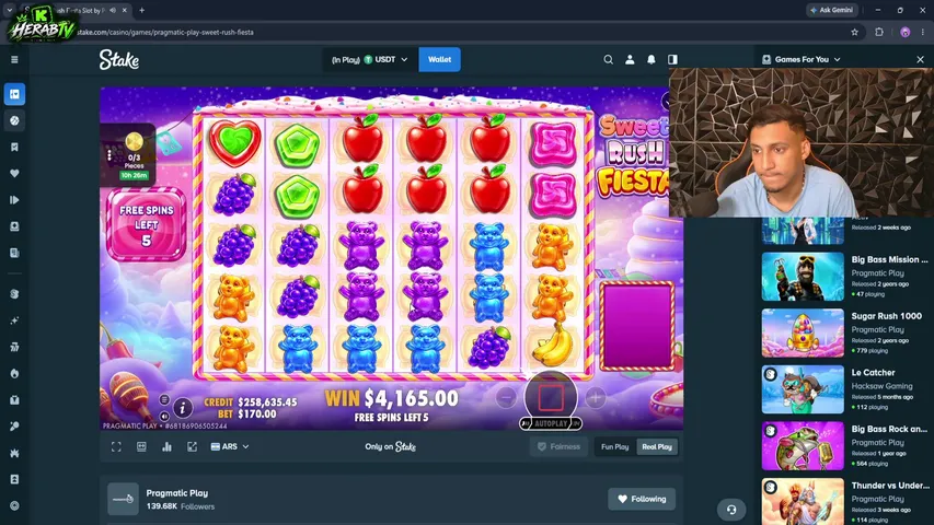 herabtv playing Slots & Casino - Live Casino Stream